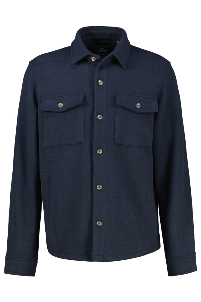 URBAN STYLE OVERHEMD JAS IN WOLLOOK 2581280 485 CLASSIC NAVY